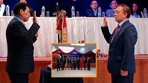 Puno: Eland Vera juramento como nuevo decano del Colegio de Periodistas ...