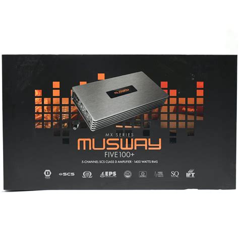 MUSWAY 5 Channel Full Range Class D Amplifier - (FIVE.100+) – CARPLUS