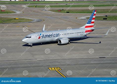 A Boeing 737-800 from American Airlines (AA) Editorial Image - Image of ...