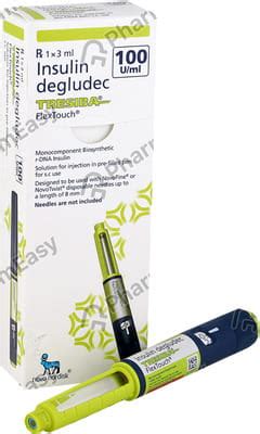 Tresiba 100 IU/ML Solution For Injection (3): Uses, Side Effects, Price ...