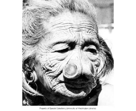 109 year old Apatani woman with nose plugs, Subansiri Frontier District ...