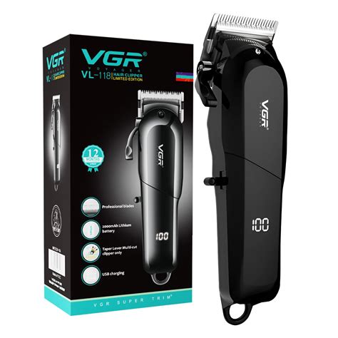 VGR VL-118 Limited Edition Professional Corded & Cordless Hair Clipper ...