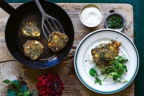 Jamie Oliver's lentil keftedes with dill yoghurt   Recipe  
