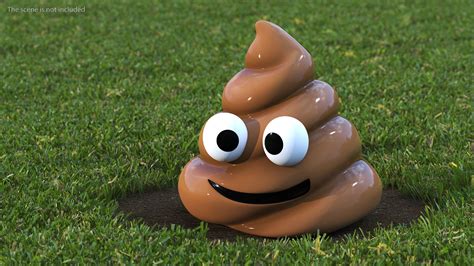 Smiling Face Poop Emoji Smile 3D Model $19 - .3ds .blend .c4d .fbx .max ...