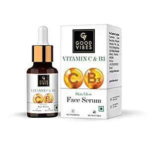 Good Vibes Vitamin C & Vitamin B3 Skin Glow Serum, 10 ml With Anti ...