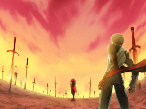 Fate/Stay Night: Archer & Shirou in Unlimited Blade Works HD Wallpaper