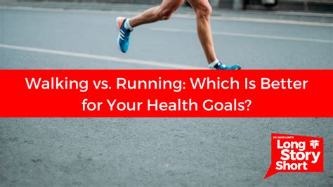 Walking vs. Running: Which Is Better for Your Health Goals? - Dr. David ...