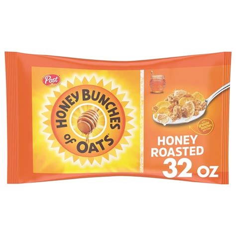 Amazon.com: Honey Bunches of Oats Honey Roasted Breakfast Cereal, 32 OZ Bag