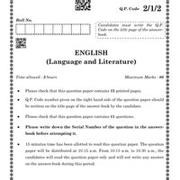 Class 10 English: Question Paper for 2023 (Set 2) - English Class 10 ...