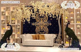 Wedding Stage Embrodried Backdrop