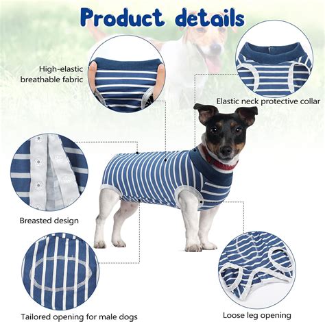 Buy Rypet 2 Packs Dog Recovery Suit Abdominal Wound Surgical Clothes ...