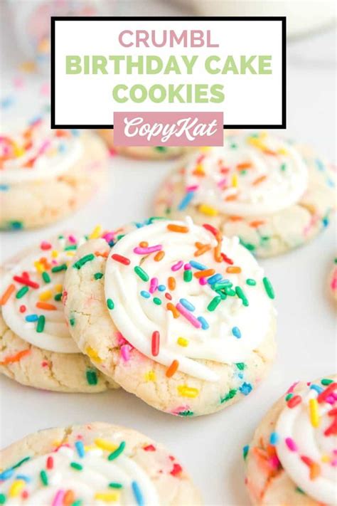 Copycat Crumbl Birthday Cake Cookies