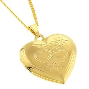 Memoir Brass Gold plated Heartshape Forever Close to heart openable ...