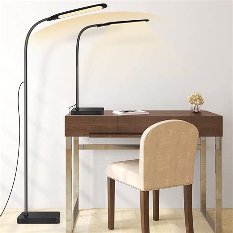 Henzin LED Floor Lamp, 2 in 1 Standing Lamp with 3 Color Temperatures ...