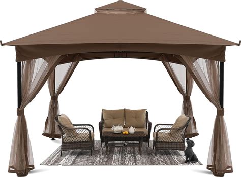 Buy MASTERCANOPY Patio Garden Gazebo Screw Free Easy Installation ...