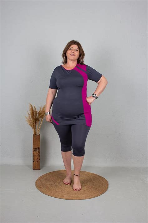 Truva XXL Büyük Beden Yarı Tesettür Mayo Taytlı Renkli M7521Y - Fiyatı, Yorumları