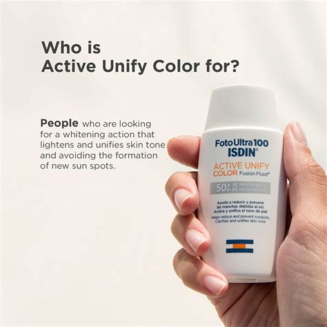 ISDIN Fotoultra 100 Active Unify Color Spf 50+ 50ml | Facial Sun Cream ...