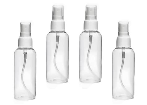 Buy 4pc Transparent Empty Spray Bottle Each 50ML (Pack of 4) 150 ml ...
