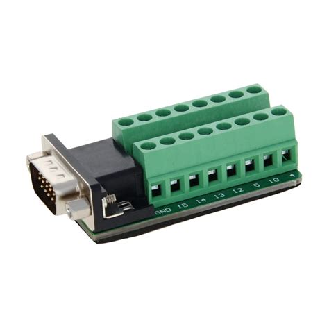 Fielect Male 15pin DB15 Port Adapter Connector Header Terminal Breakout ...