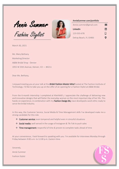 Fashion model cover letter – Artofit