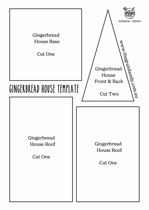 Gingerbread House Template | The Grain Family