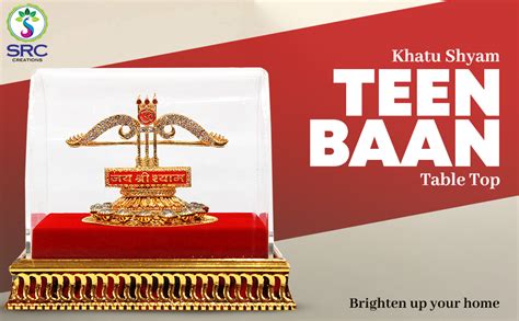Shri Ram Creations Khatu Shyam Teen Baan Table Top Cabinate Momento ...