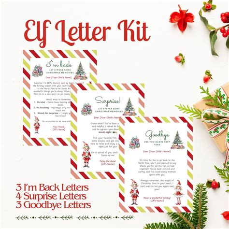Editable Elf Letter | Letter Christmas Elf | Elf Letter Set | Elf ...