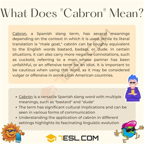 "Cabron" Meaning, Origin and Examples • 7ESL