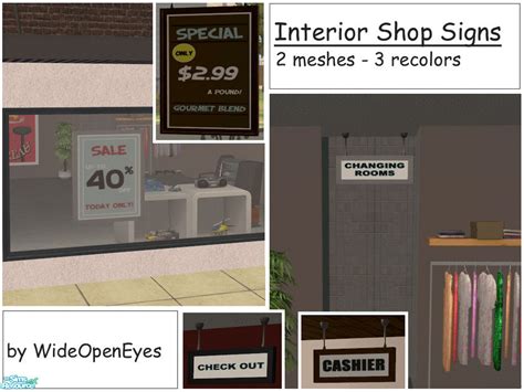 Sims 4. Shop Sign 的图像结果