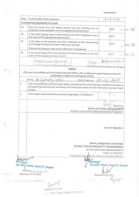 The Knowledge Habitat (Formerly as The HDFC School) Gurgaon - Disclosure
