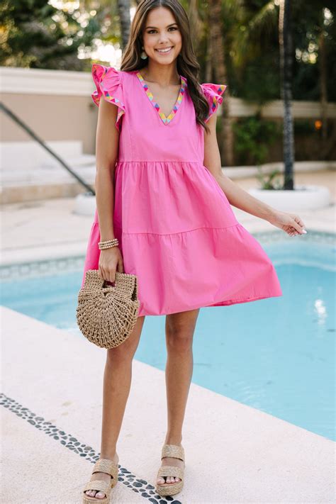 Happy Life Pink Babydoll Dress – Shop the Mint