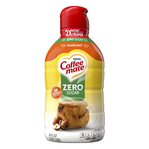 Zero Sugar Hazelnut Coffee Creamer 64 oz | Official COFFEE MATE®