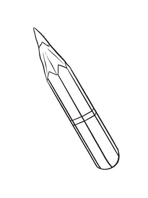 Pencil Clipart Black And White Horizontal