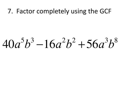 Factoring Using GCF Solver 的图像结果
