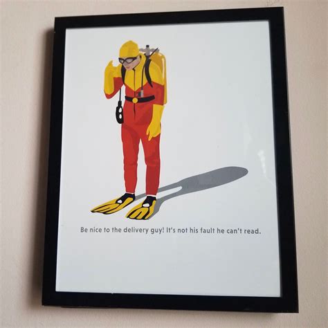 Scuba Steve Art Print Big Daddy Adam Sandler Artwork | Etsy