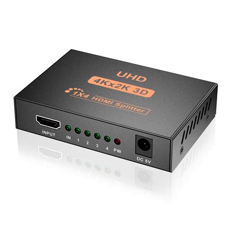 HDMI分配器 一進四出視頻分屏器一分四4K高清電視電腦 hdmi分配器 - PChome 24h購物