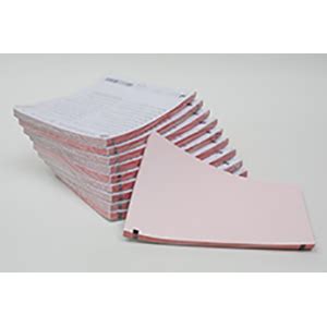 THERMAL PAPER A4, RED GRID 205MM WIDE, Z-FOLD, BLOCK QUEUE, 150 SHEETS ...