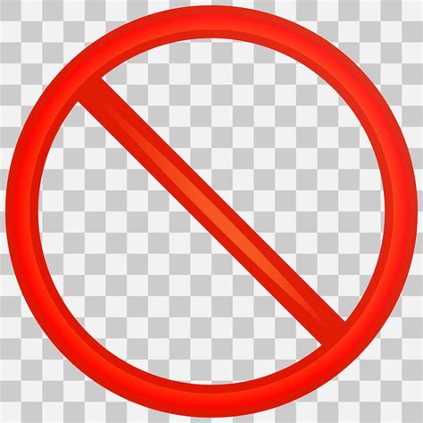 Red no symbol transparent background Images - Free Download on Freepik