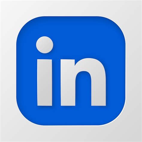 Icona Linkedin in stile taglio carta Icone dei social media | Vettore ...