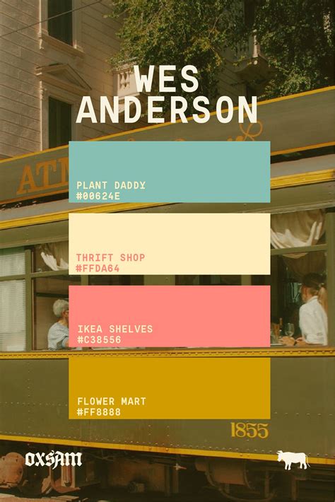Wes Anderson color palette | Pantone colour palettes, Color palette ...