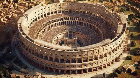 Flavian Amphitheater Aerial View