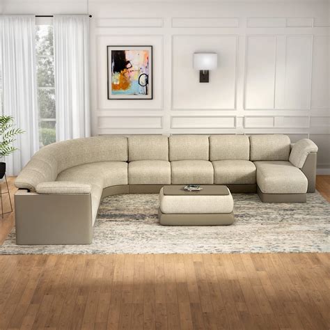 GODREJ INTERIO Broadway V2 9-Seater Fabric Sofa Set (3-Years Warranty ...