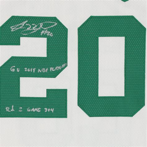 Gordon Hayward Boston Celtics Autographed & Inscribed Game-Used Nike ...