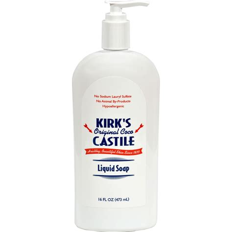 Kirk's Natural Original Coco Castile Liquid Soap with Pump - 16 fl oz ...