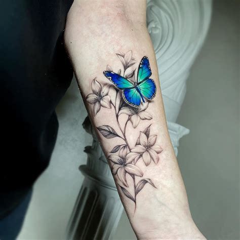 30 Awesome Blue Butterfly Tattoo Ideas for 2024