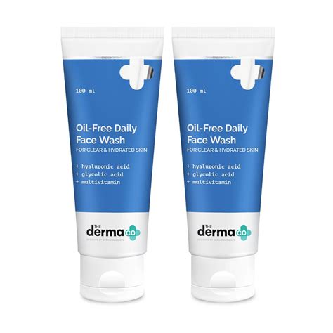 Oil-Free Daily Face Wash With Hyaluronic Acid, Glycolic Acid & Multivi ...