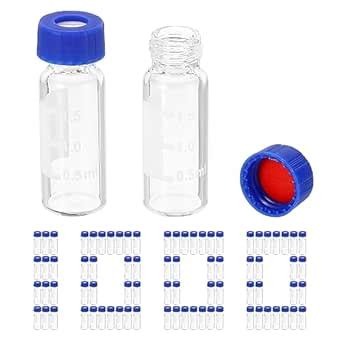 PATIKIL 2ml Autosampler Vial, 1000 Pack HPLC/GC Vials 9-425 Lab Clear ...