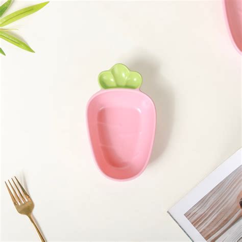 Radish Ceramic Snack Dish Pink 300 ml Online - Premium Section Plate ...