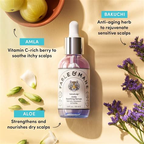 Fable & Mane SahaScalp Amla Soothing Scalp Serum. Itchy Scalp Treatment ...