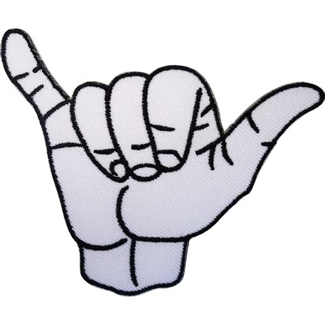 Hang Loose Hand Sign Drawing